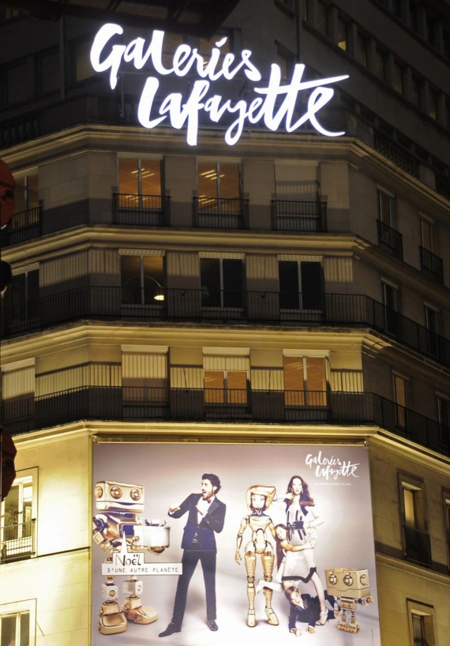 Galeries Lafayette's "Star Wars" themed holiday window display.