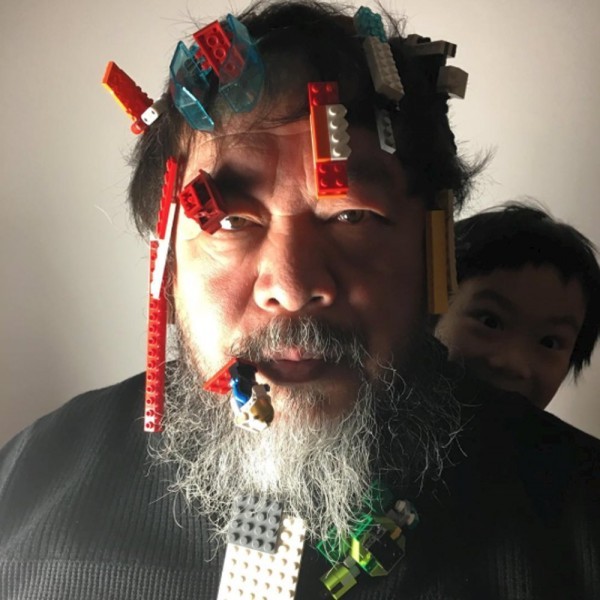 Dissident Chinese artist Ai Weiwei is seen with Lego bricks on his face in this undated image taken from his Instagram account and provided by Ai Weiwei Studio January 14, 2016. Ai published photos of himself with Lego hanging off his moustache and beard on Wednesday, celebrating the toymaker's decision to back down on rules that blocked his bulk order of bricks. REUTERS/Ai Weiwei Studio/Handout via ReutersATTENTION EDITORS - THIS IMAGE HAS BEEN SUPPLIED BY A THIRD PARTY. IT IS DISTRIBUTED, EXACTLY AS RECEIVED BY REUTERS, AS A SERVICE TO CLIENTS. REUTERS IS UNABLE TO INDEPENDENTLY VERIFY THE AUTHENTICITY, CONTENT, LOCATION OR DATE OF THIS IMAGE. MANDATORY CREDIT. EDITORIAL USE ONLY. NO RESALES. NO ARCHIVE.