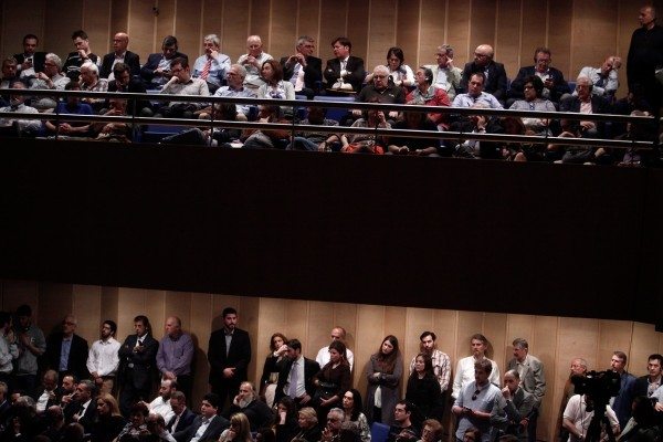 Εκδήλωση με θέμα: «Μύθοι και αλήθειες για το δημόσιο χρέος. Πριν και μετά το PSI / OSI» από τον Κύκλο Ιδεών για την Εθνική Ανασυγκρότηση, ekyklos.gr στο Αμφιθέατρο του Μεγάρου Καρατζά, της Εθνικής Τράπεζας της Ελλάδος, 12 Απριλίου 2016.