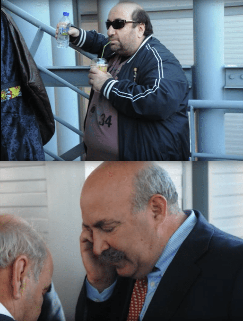 Ωραία χρόνια... ΟΒλάσης Τσάκας και ο Γιώργος Μαυρίκης υποδέχονται στο θέατρο Μπαντμιντον το κόμμα της Ντόρας το μακρυνό 2010