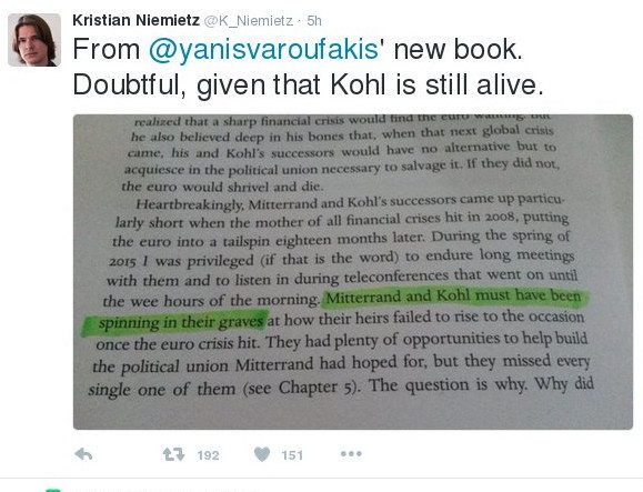 Το tweet που αμφισβήτησε το «αλάθητο» του Yanis