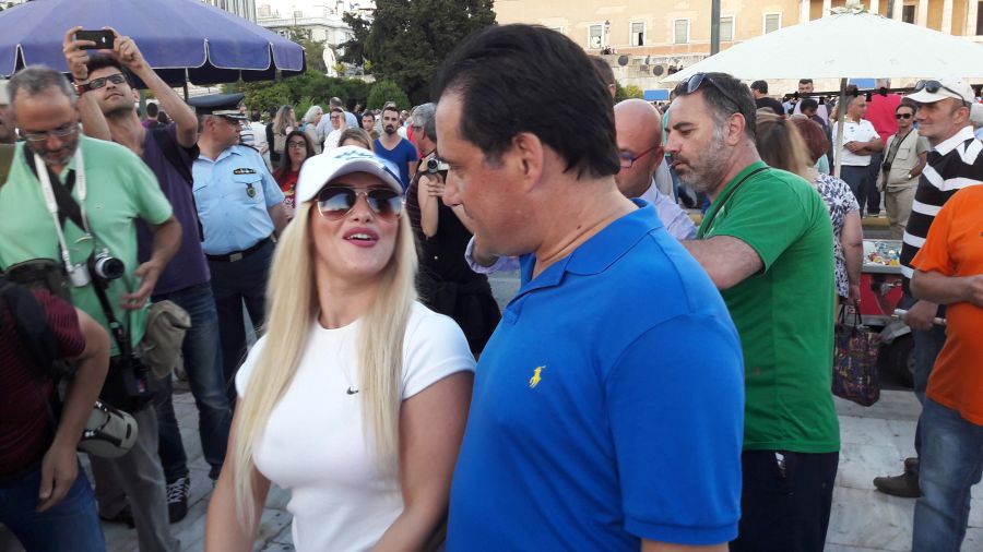 O Αδωνις στα καλύτερά του (Φωτο: Ιάσονας Καραμήτσος)