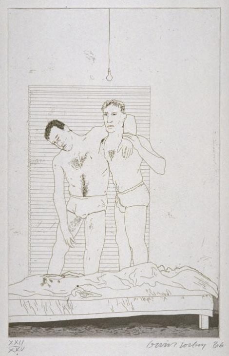 One Night 1966 David Hockney born 1937 Purchased 1992 http://www.tate.org.uk/art/work/P77572