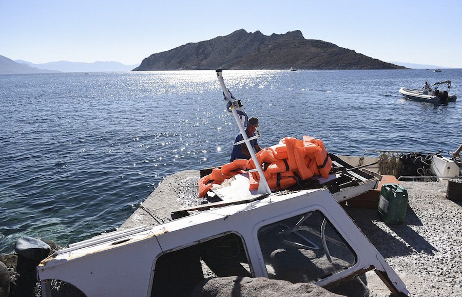 Tα απομεινάρια του δυστυχήματος...