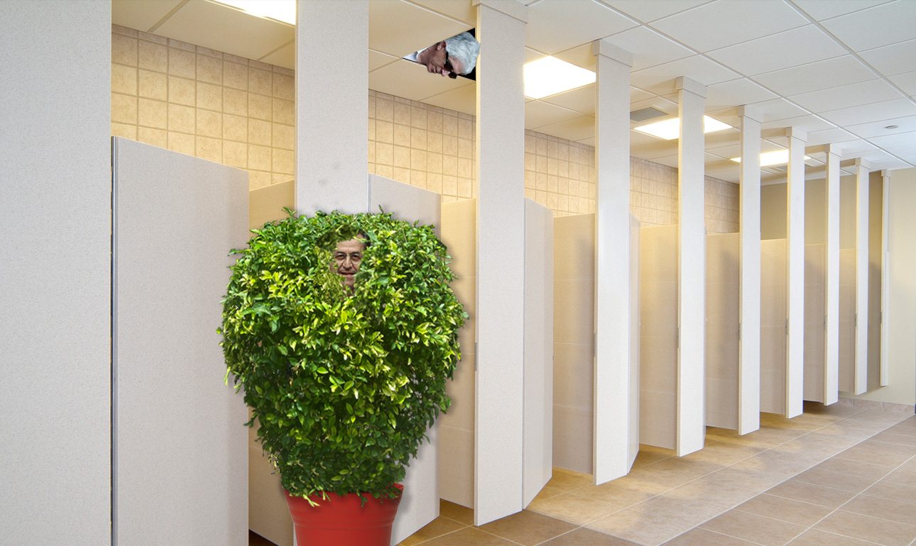 Αυτή την εικόνα αντιμετώπισαν όσοι Σύμβουλοι Επικρατείας θέλησαν να χρησιμοποιήσουν την τουαλέτα σήμερα το πρωί πριν την κρίσιμη συνεδρίαση