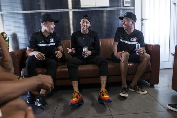 Neymar JR seen at the meet and greet together with Neymar JR's Five 2016 world champions at Football club Barcelona in Barcelona, Spain on Noivember 18th, 2016. // Luis Vidales/Red Bull Content Pool // For more content, pictures and videos like this please go to www.redbullcontentpool.com.