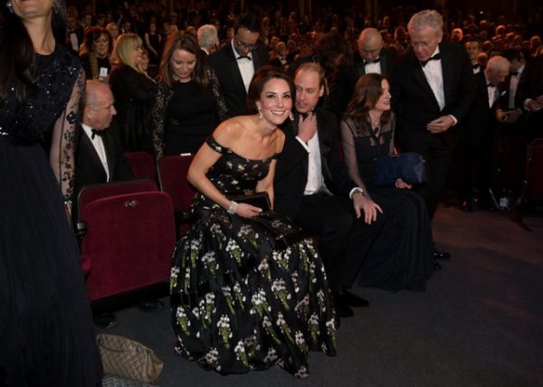 Britain's Prince William and Catherine, the Duchess of Cambridge arrive for the British Academy of Film and Television Awards (BAFTA) at the Royal Albert Hall in London, Britain, February 12, 2017. REUTERS/Daniel Leal-Olivas/Pool
