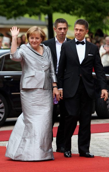 Angela+Merkel+Joachim+Sauer+Bayreuth+Festival+fruSGDrilIml