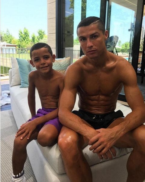 O Kριστιάνο με τον μεγάλο του γιο