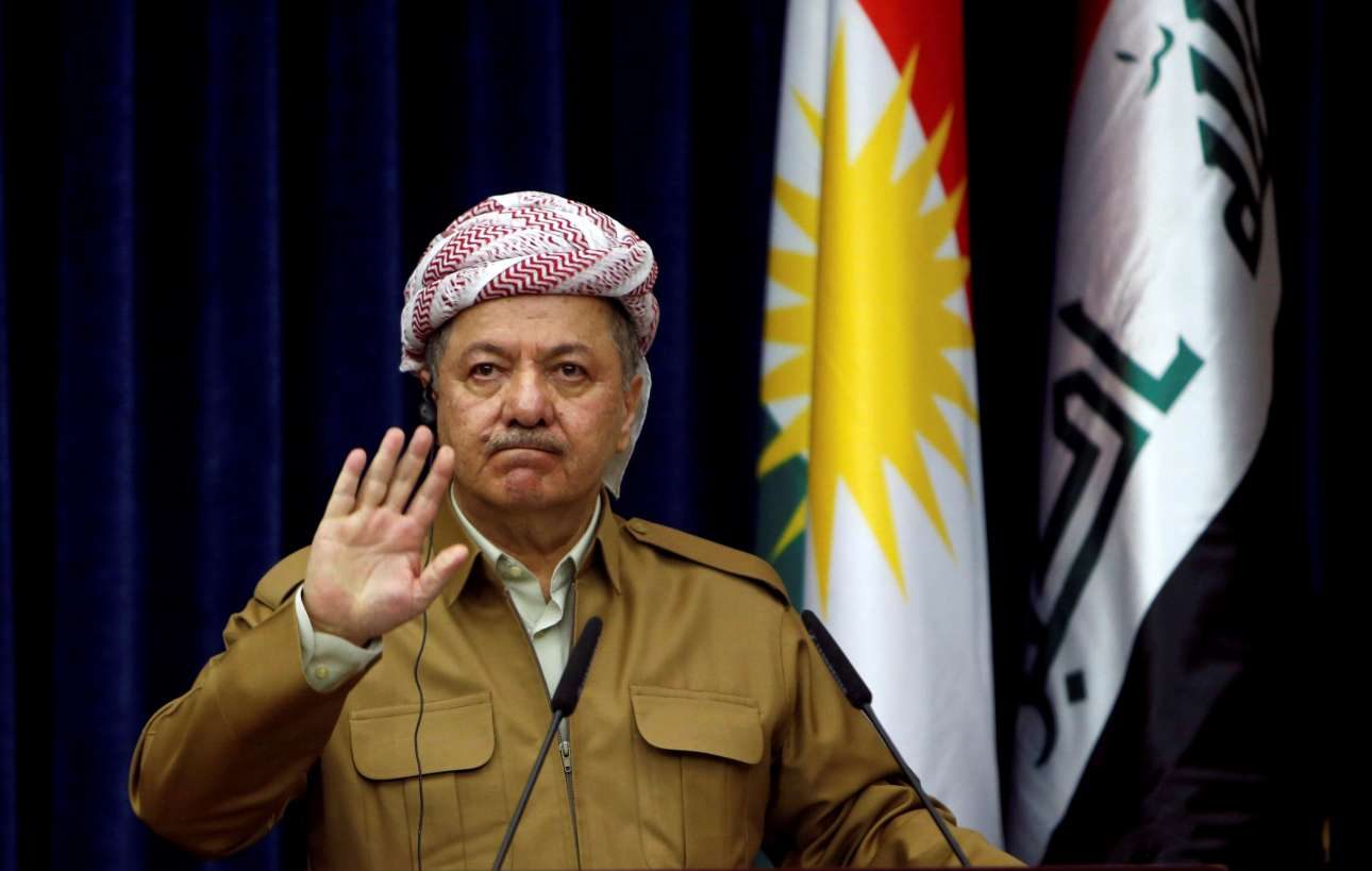 Ο πρόεδρος της Περιφερειακής Κυβέρνησης του Ιρακινού Κουρδιστάν Αχμέντ Μπαρζανί REUTERSAzad LashkariFile Photo