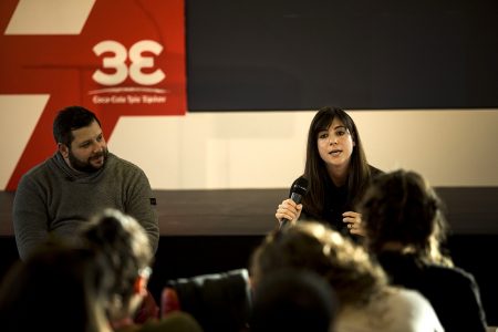 H κ. Α. Μανουσάκη την ώρα της παρουσίασής της