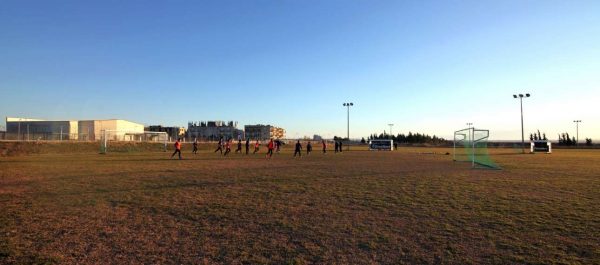 Στιγμιότυπο από προπόνηση αθλητών στις εγκαταστάσεις του Αθλητικού Πάρκου ΕΚΟ