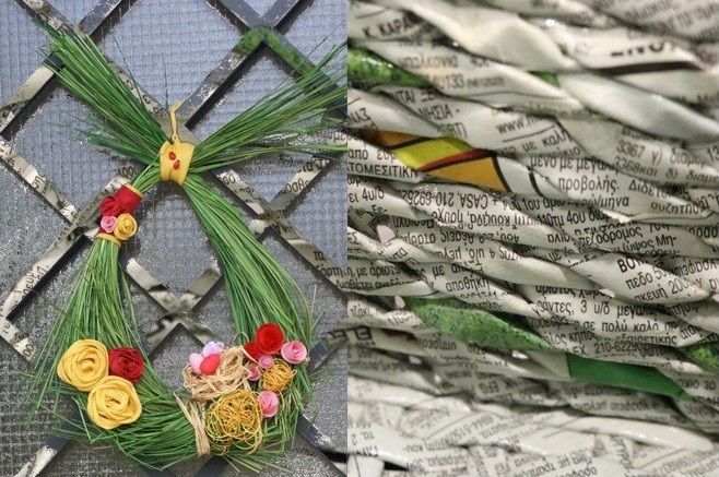 Στεφάνια με χαρτί, αλλά με μεράκι, σαν αληθινά!
