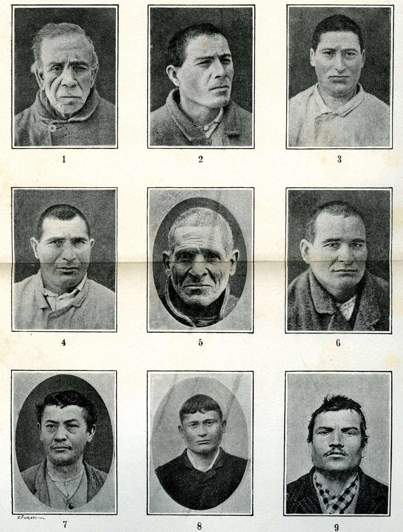 LOMBROSO-L'uomo_delinquente,_1897__Tipi_di_delinquenti_italiani_._(4157067329)